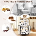 thumbnail image 7 of SCRAWLGOD Paw Heart Print Recliner Chair Cover Washable Breathable Recliner Chair Cover with Pocket Non Slip Anti Scratch Reclining Slipcover for Dogs, 7 of 7
