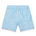 thumbnail image 2 of Rumantou Mens Swim Trunks with Compression Mens Dissolving Swim Trunks Men's Waist Drawstring Swimming Shorts Swimwear with Mesh for M,Light Blue, 2 of 5