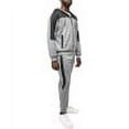 thumbnail image 3 of Cultura Men's Sweatsuit w/ Zipper Pockets, Zip Up Hoodie Track Suit for Running Jogging Sports Casual, Heather Grey/Black, Medium, 3 of 5
