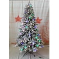thumbnail image 3 of Fabricante al por mayor Premium 7.5ft PE PVC Pre iluminado flocado gigante blanco como la nieve árbol de Navidad artificial con luz LED, 3 of 3