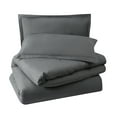 thumbnail image 5 of LammaLoe Duvet Cover King 3 Piece, Luxury Microfiber Bedding Sets with 2 Pillow Shams, Grey, 5 of 11