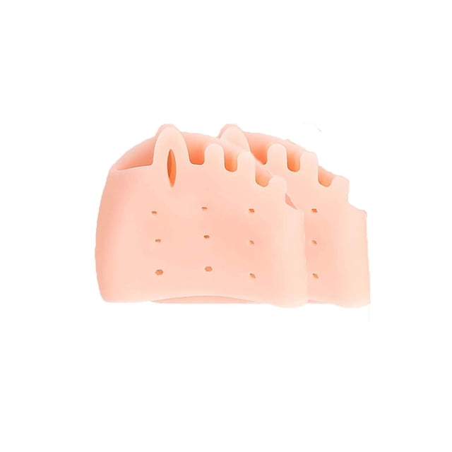 Separadores de dedos de silicona, separadores de dedos Hyggear, 4 pares de almohadillas para los pies, transpirables y suaves, para hombres y mujeres