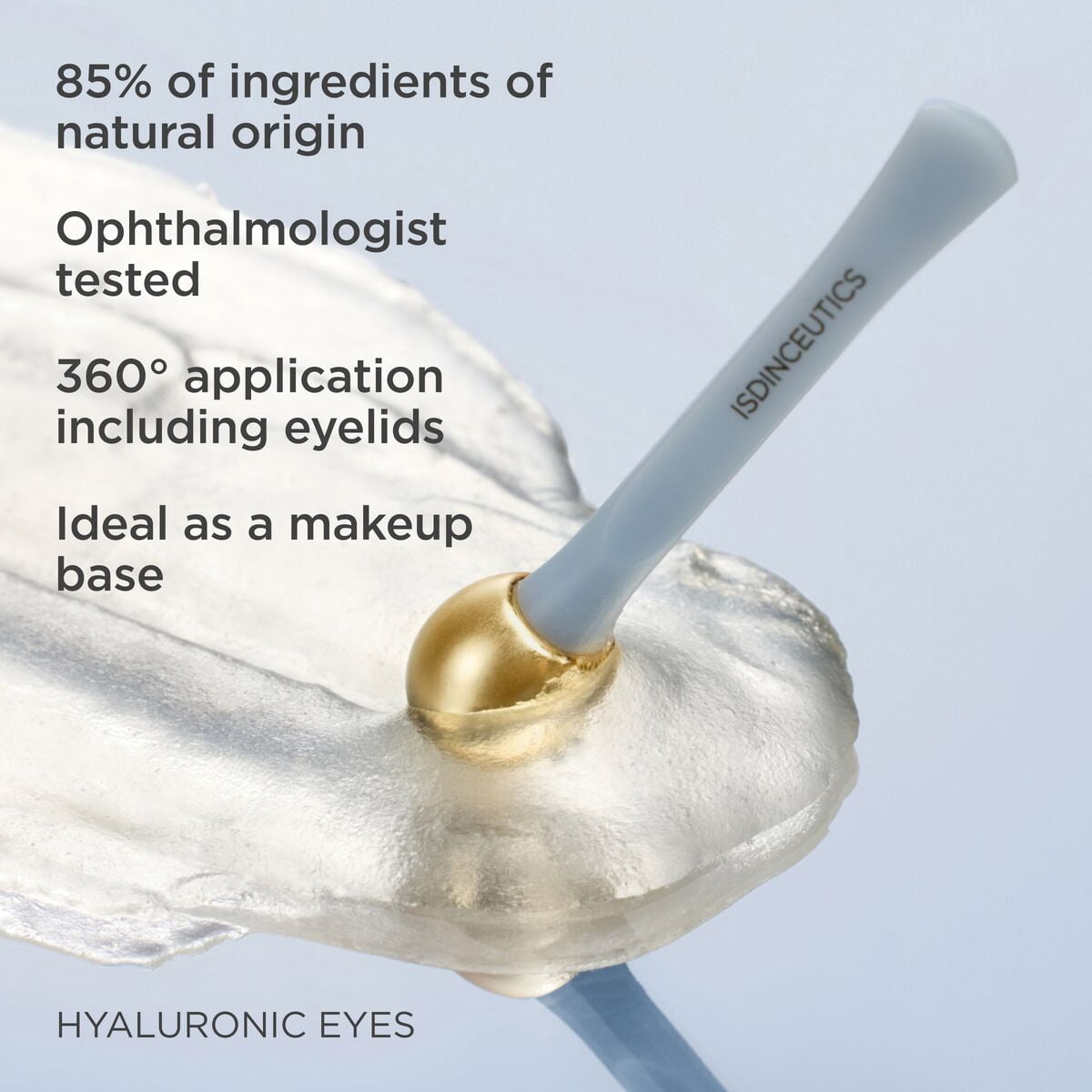 ISDIN Isdinceutics Hyaluronic Eyes, Cooling Eye Contour Gel with Hyaluronic Acid, 15g