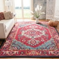 thumbnail image 2 of SAFAVIEH Monaco Vivyan Traditional Area Rug, Red/Turquoise, 8' x 10', 2 of 5