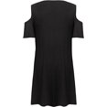 thumbnail image 3 of Femmes Grande Taille Robes Manches Courtes Épaule Froide T-Shirt Décontracté Robe de Bal, 5XL, 3 of 5