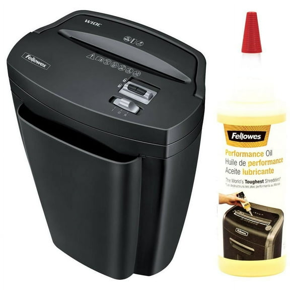 Fellowes W-10 Shredder with Bonus Powershred Oil