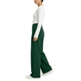 thumbnail image 7 of TEAJOPSUU Women's Yoga Wide Leg Pants High Waist Stretchy Waistband Pants with Pockets Pull On Solid Casual Gym Workout Trousers Green, 7 of 7