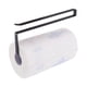 thumbnail image 1 of Portarrollos de cocina Portarrollos de papel Sin perforación Portarrollos debajo del gabinete Portarrollos de cocina Soportes Portarrollos de cocina Ostulate para cocina, baño (negro, 14.7X26X1., 1 of 5
