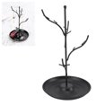 thumbnail image 1 of Jewelry Display Stand Metal Jewellery Tree Stand Tree Tower Rack Hanging Organizer for Earrings Necklaces Bracelets Watches and Rings, 1 of 7