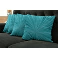 thumbnail image 2 of Ambesonne Teal Throw Pillow Cover 4 Pack, Abstract Vortex Design, 24", Turquoise Teal, 2 of 6