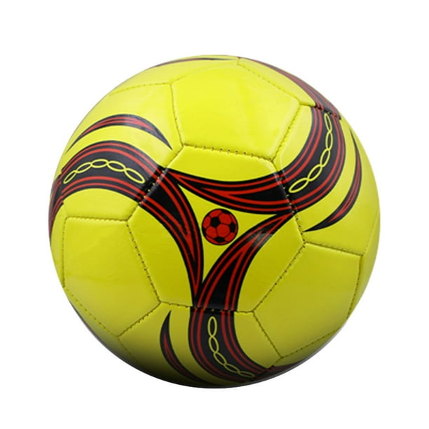 Wosthever Balón de fútbol PU tamaño 4: promueve el trabajo en equipo y la diversión en el entrenamiento de fútbol Entrenamiento de fútbol Deportes y aire libre Amarillo Numero 5