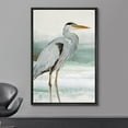 thumbnail image 2 of wall26 Framed Canvas Print Wall Art Pastel Beach Wave Ocean Crane Bird Nature Wilderness Illustrations Modern Art Decorative Rustic Relax/Calm for Living Room, Bedroom, Office - 24"x36" Bla, 2 of 5