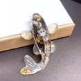 thumbnail image 1 of Creative Artificial Koi Fish Ornament Pretty Natural Crystal Desk Car Home Decor, 1 of 9