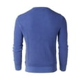 thumbnail image 6 of ZIMEGO Men's Classic Vintage Color Wash Ribbed Crew Neck Pullover Casual Sweater, 6 of 6