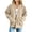 Khaki, variant on Women's Corduroy Bomber Jackets, Zip Front Long Sleeve Loose Fits Jackets with Pockets, Casual Fashion Outwear Coat Tops