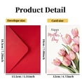 thumbnail image 4 of 10pcs New Mother's Day Greeting Cards Romantic Bouquet Thank You Cards Envelope Greeting Card Set Thanksgiving Gift Cards, 4 of 10