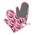 thumbnail image 5 of Gaeub Panda Heart Valentine Print Oven Mitts and Potholders BBQ Gloves,Oven Mitts with Silicone, Non-Slip Cooking Gloves for Cooking Baking Grilling (2 Count), 5 of 6