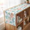 thumbnail image 6 of Table Runners 70 Inches Long Dress Scarves, Teal Red Seahorse Coastal Farmhouse Coffee/Dining/Kitchen Table Decor, Holiday Table Runner, Nautical Beach Coral Starfish 13x70 Inch, 6 of 9