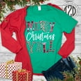 thumbnail image 5 of Tees2urdoor Patterned Merry Christmas Y'all T-Shirt, Adult 3X-Large, Green, 5 of 5