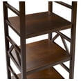 thumbnail image 5 of Linon Titian 4-Shelf Bookcase, Antique Tobacco, 54 inches High, 5 of 6