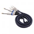 thumbnail image 5 of Dual 1/4 6.35mm To Dual Phono Rca Audio Cable For Mixer Amplifier 1m, 5 of 5