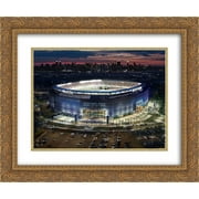 MetLife Stadium 2x Matted 24x20 Gold Ornate Framed Art Print from the Stadium Series