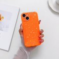 thumbnail image 4 of Compatible with iPhone 13 Pro Max Case,Cute Glitter Bling for Women Girls Silicone Non-Slip Shockproof Soft TPU Phone Case,for iPhone 13 Pro Max 6.7 inch(Orange), 4 of 14