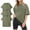 armygreen, variant on 3 Pcs Women's Oversized T-Shirts Cotton Short Sleeve Vintage Washed Baggy Boyfriend Streetwear Summer Tops