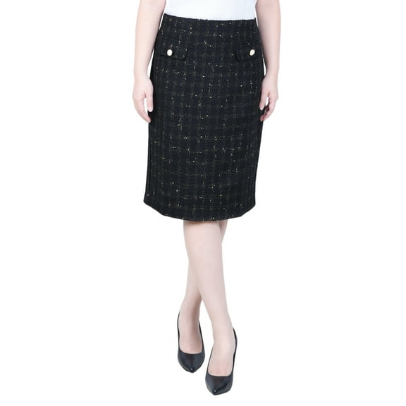 Petite Slim Double Knit Skirt