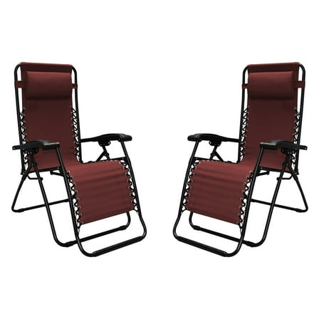 Caravan Sports Infinity Zero Gravity Chair 2 Pack - Red