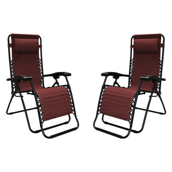 Caravan Sports Infinity Zero Gravity Chair 2 Pack - Red