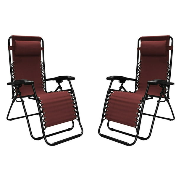 Caravan Sports Infinity Zero Gravity Chair 2 Pack Red