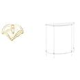 thumbnail image 1 of Servilletero,Servilletero Soporte para pañuelos de papel de mesa,Dispensador de servilletas vertical con base de hierro,Mesita de noche de acrílico,Mesa auxiliar de acrílico transparente, 1 of 6