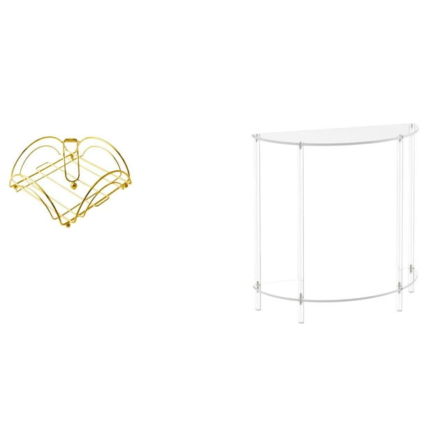 Servilletero,Servilletero Soporte para pañuelos de papel de mesa,Dispensador de servilletas vertical con base de hierro,Mesita de noche de acrílico,Mesa auxiliar de acrílico transparente