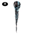 thumbnail image 1 of Sissi's Synthetic Hair Drawstring Rope Braids Ponytails Chignon Fishtail Ponytail Extension Purple Green Color Hairpiece, 1 of 25