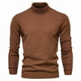 thumbnail image 4 of Awdenio Sweaters for Men Casual Slim Fit Knitted Turtleneck Pullover Long Sleeved Loose Sweaters with Twist Patterned, 4 of 5