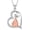 A-Violin, variant on Ballerina Necklace 925 Sterling Silver Heart Necklace Rose Ballerina Dancer Gymnasts Ballet Latin Dance Necklace Jewelry Gifts for Women