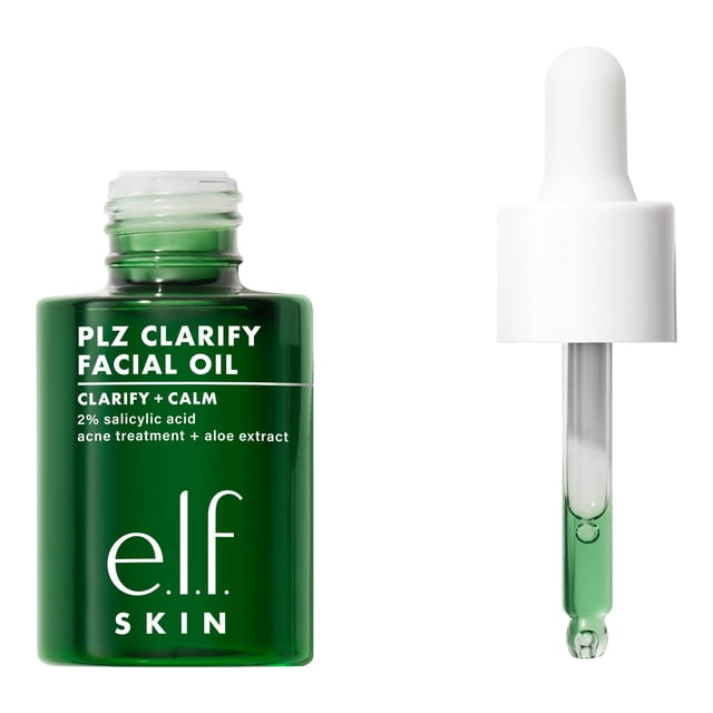 Aceite facial e.l.f. SKIN PLZ Clarify 30 ml con ácido salicílico