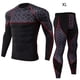 thumbnail image 4 of Guardurnaity Conjunto de ropa interior térmica para hombre, trajes transpirables de secado rápido, medias básicas, pantalones, ropa deportiva, conjuntos de ropa gris y rojo SG, 4 of 6