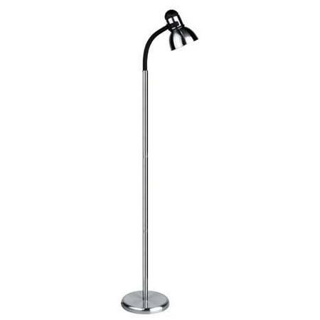 Ls Metal Floor Lamp - Lite Source LS-8530PS/BLK Henrik Metal Floor Lamp, Polished Steel with Black