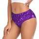 thumbnail image 2 of Fotbe Purple Glitter Calzones Estampados para Mujer – Ropa Interior de Algodón, Cómoda, Suave y Elástica-4X-Large, 2 of 6