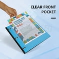 thumbnail image 4 of RYWESNIY 1 Inch Binder Project Organizer with pocket Dividers，Customizable Front Cover,Refillable Telescoping Binder with 5 Colors Divider-&nbsp;Blue, 4 of 6