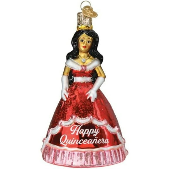 Old World Christmas Blown Glass Ornament for Christmas Tree, La Quinceanera