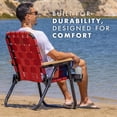thumbnail image 6 of GoSports Outdoors WOVN Beach Backpack Chair - Premium Folding Camping Chair - 9 Styles Available - BURNT RED, 6 of 7