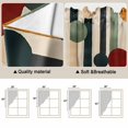 thumbnail image 3 of Abstract Boho Kitchen Window Curtains, Swag Curtains Valance for Bedroom Living Room Bathroom, Vintage Multicolored Geometric Stripes Rod Pocket Window Treatment Curtain Block Drapes 2 Panels 36"x45", 3 of 9