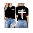 thumbnail image 2 of Stand For The Flag Kneel For The Cross Shirt, Stand For The Flag Kneel For The Cross Shirts Women Man, 2 of 7
