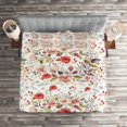 thumbnail image 2 of Ambesonne Vintage Quilted Coverlet 3 Pcs, Romantic Feminine Spring, Queen Size, Multicolor, 2 of 2