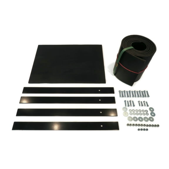 The ROP Shop Universal Snowplow Deflector Kit with Metal Straps & Hardware for Boss DXT 10'