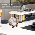 thumbnail image 3 of HLONK Non-ticking Table Clock Retro Mantel Shelf Clock for Living Room Bedroom, 3 of 8