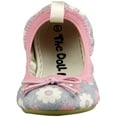 thumbnail image 5 of The Doll Maker Floral Glitter Ballet Flat, Blue,  Size Toddler 8.0, 5 of 5